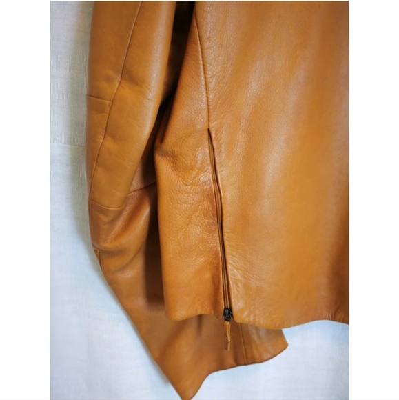 Authentic Burberry Biker Leather Jacket - Picture 5 of 6